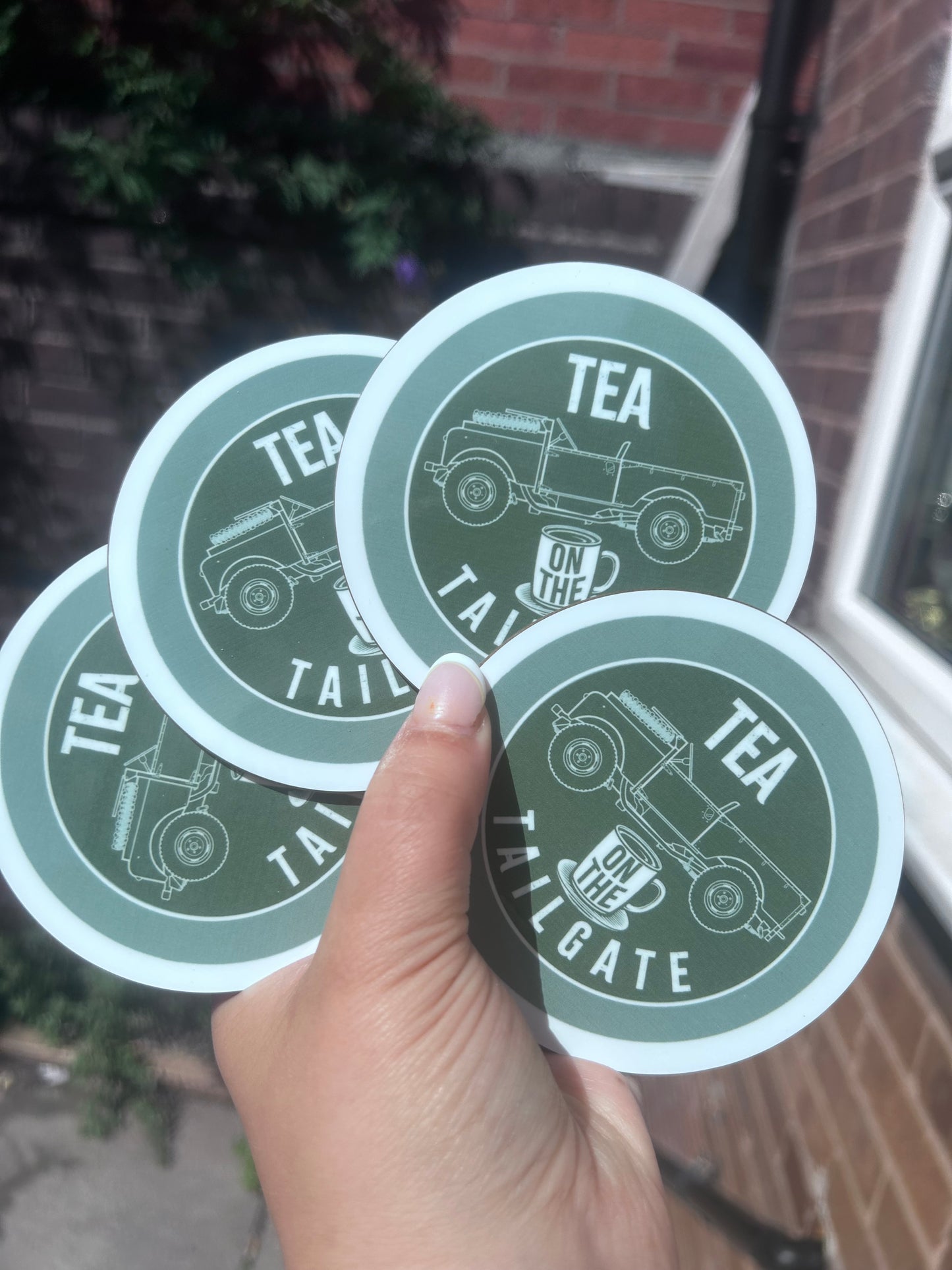Tea on the Tailgate Coasters - Set Of 2