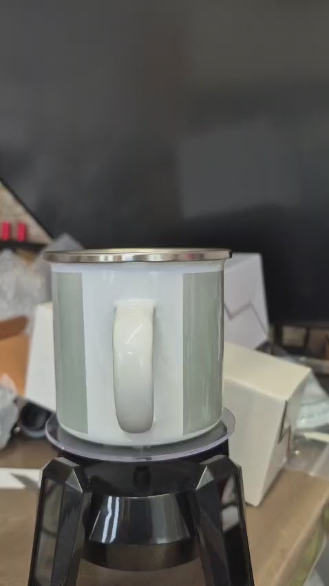 QM Hand Drawn Dad's Army Cartoon Mug - Enamel 12oz