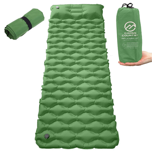 Cross Country Inflatable Mat with Pillow