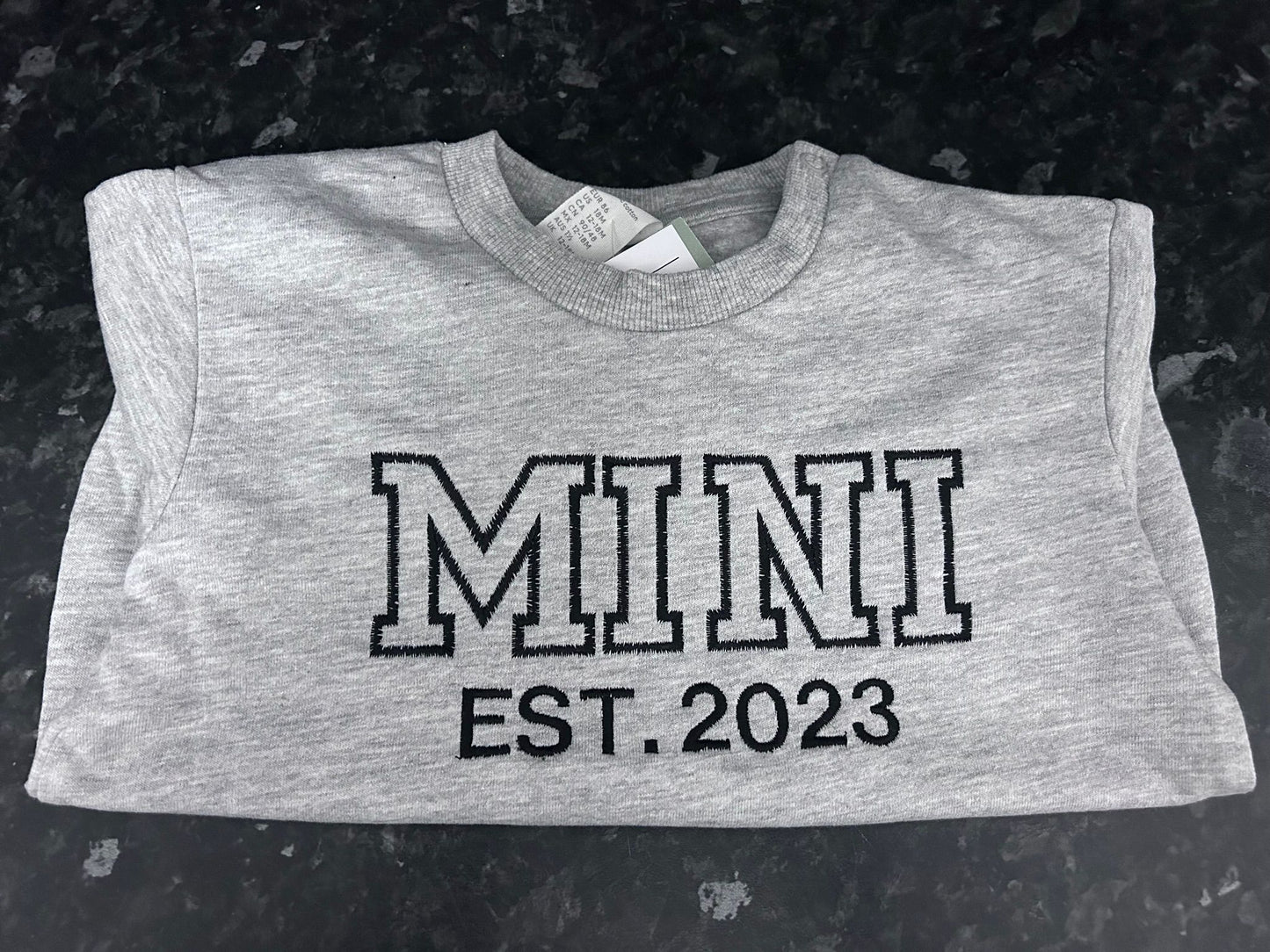 QM 'Mini Est.' Kids Sweatshirt.