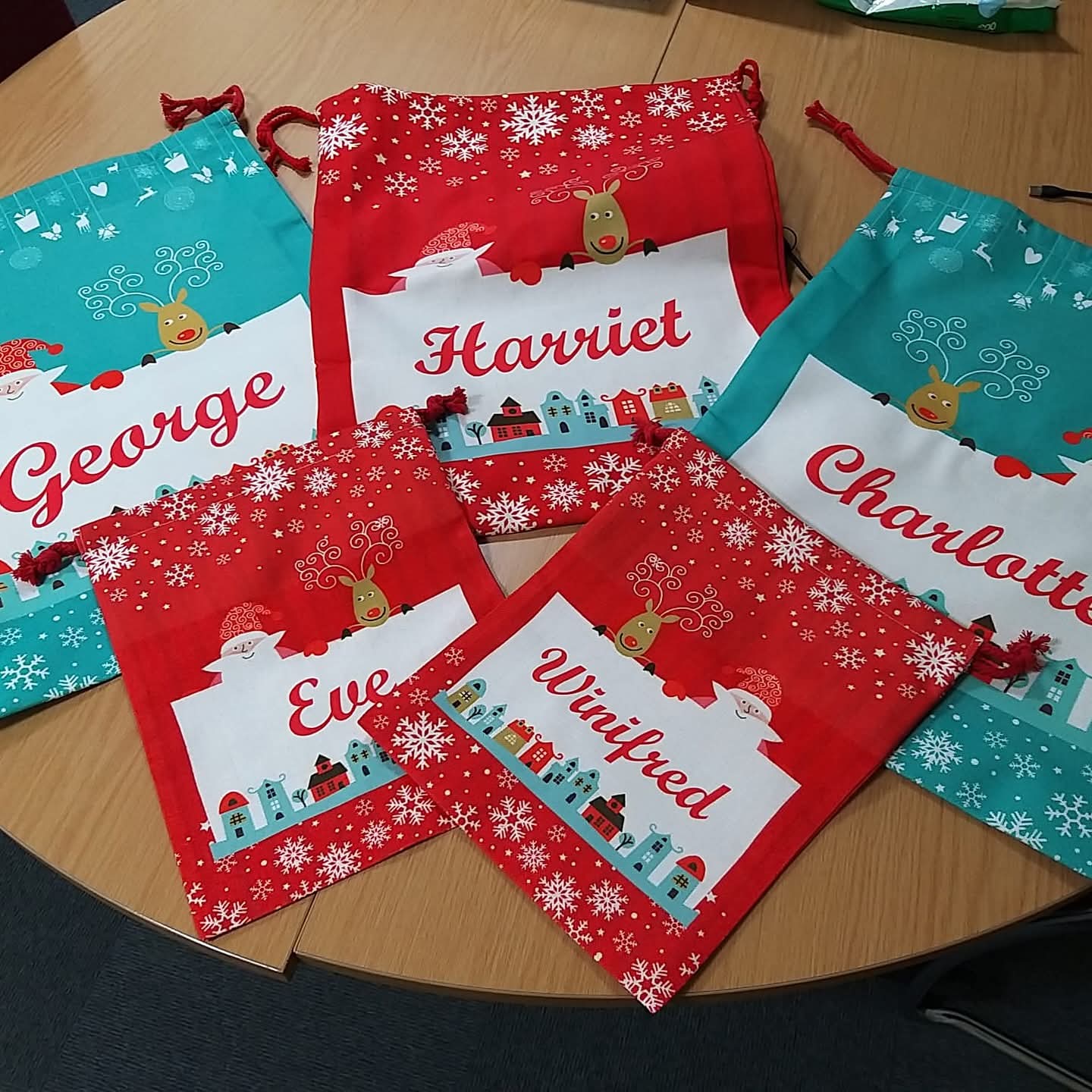 QM Personalised Christmas Sacks
