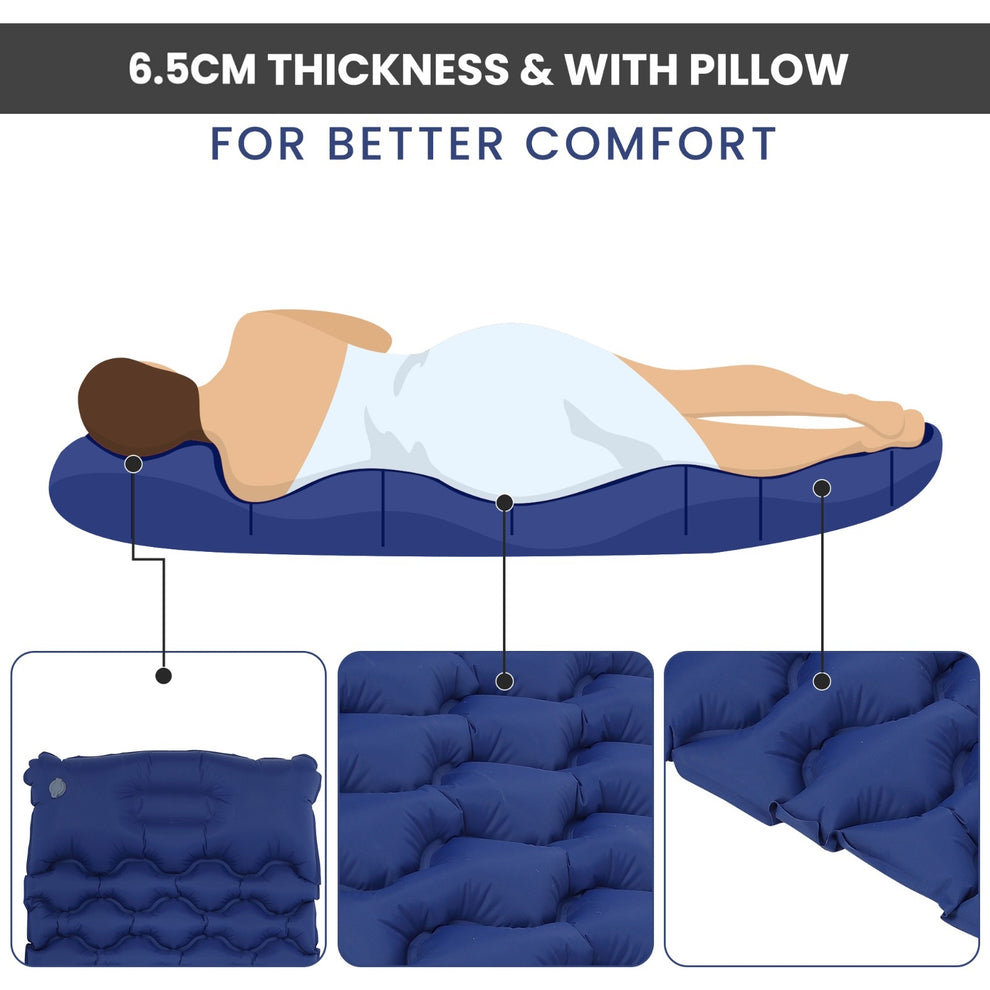 Cross Country Inflatable Mat with Pillow