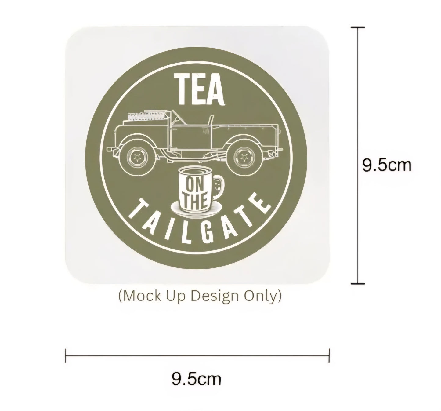 Tea on the Tailgate Coasters - Set Of 2