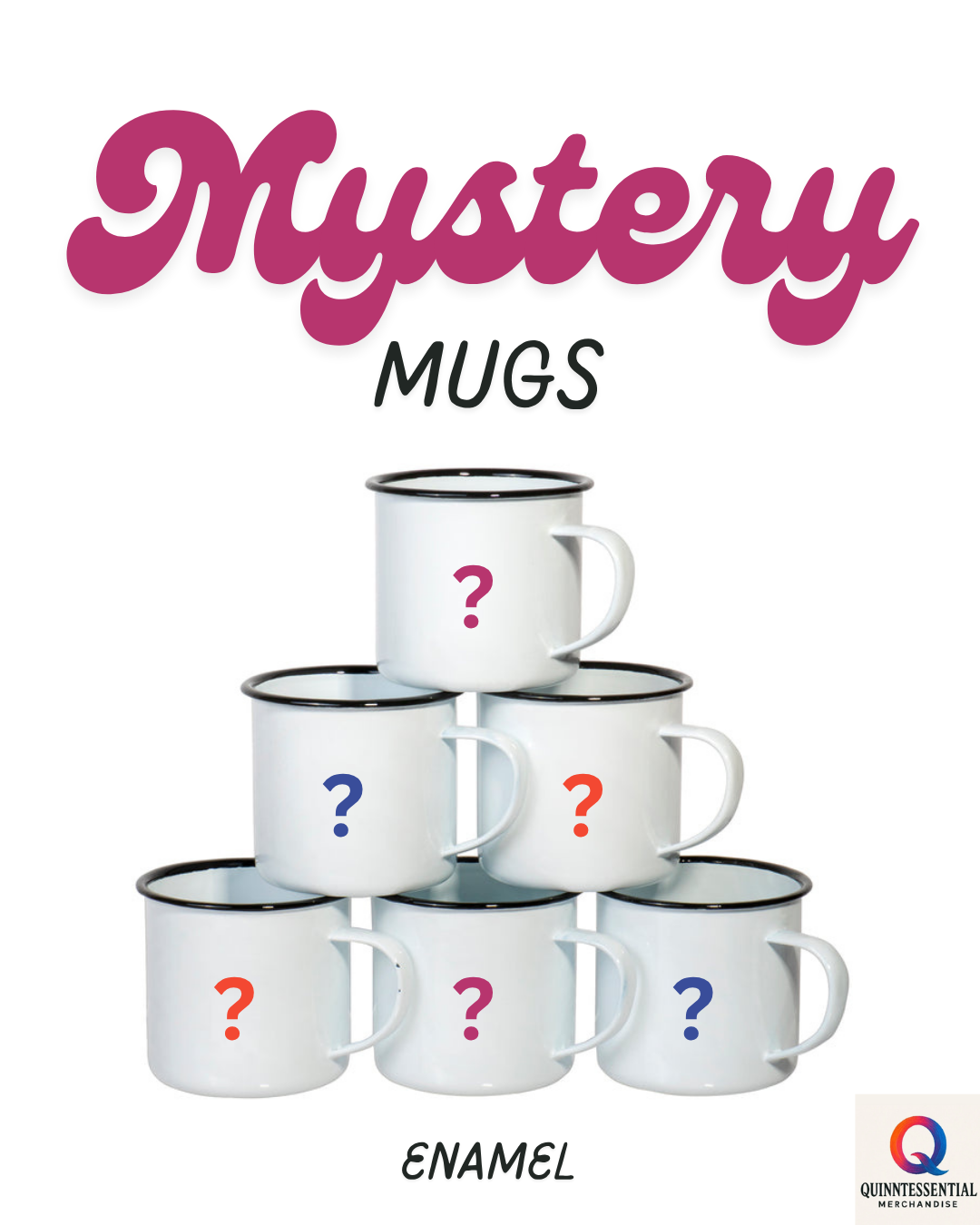 QM Mystery Mugs - Enamel 12oz
