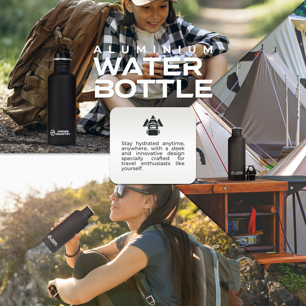 Cross Country Water Bottle with Carabiner