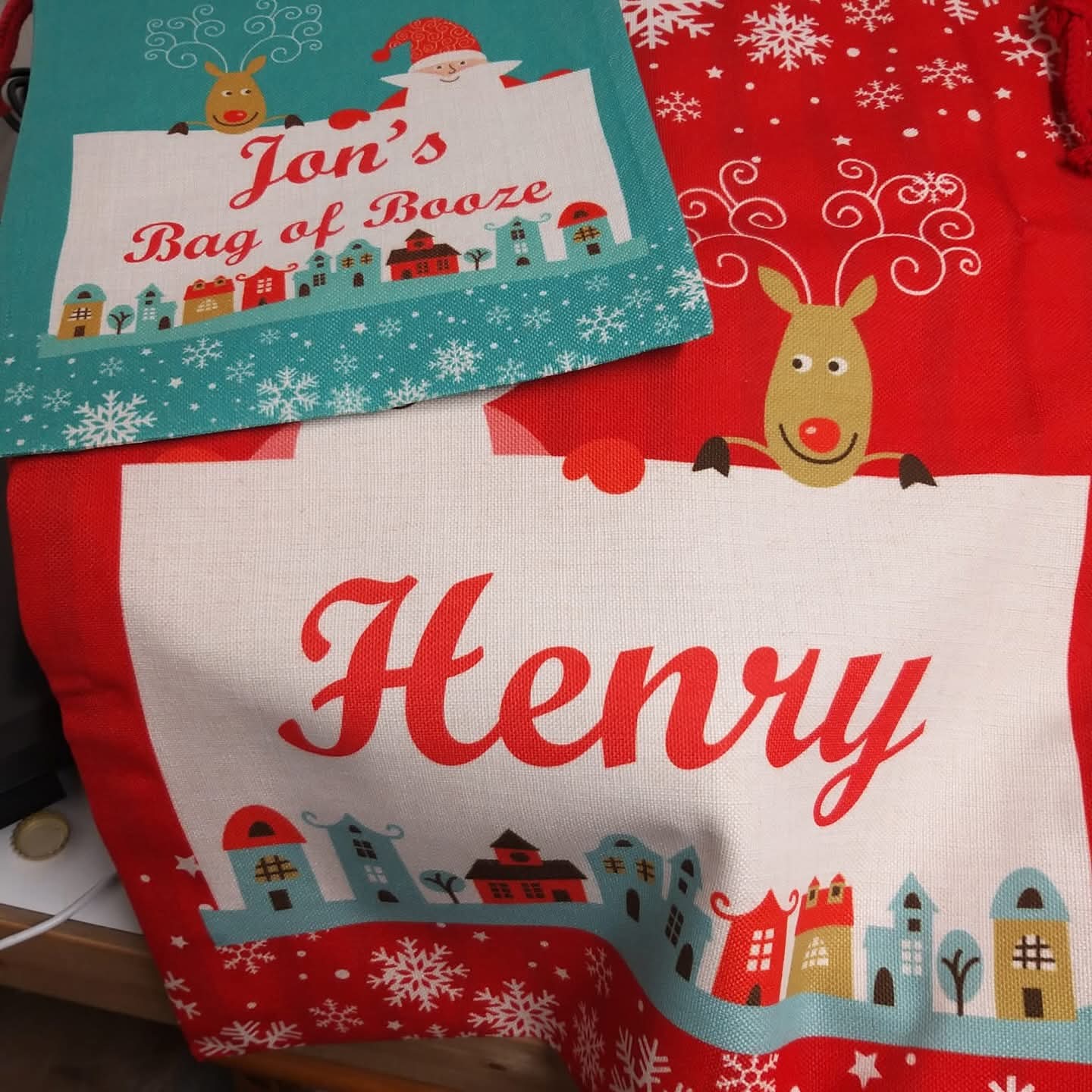 QM Personalised Christmas Sacks