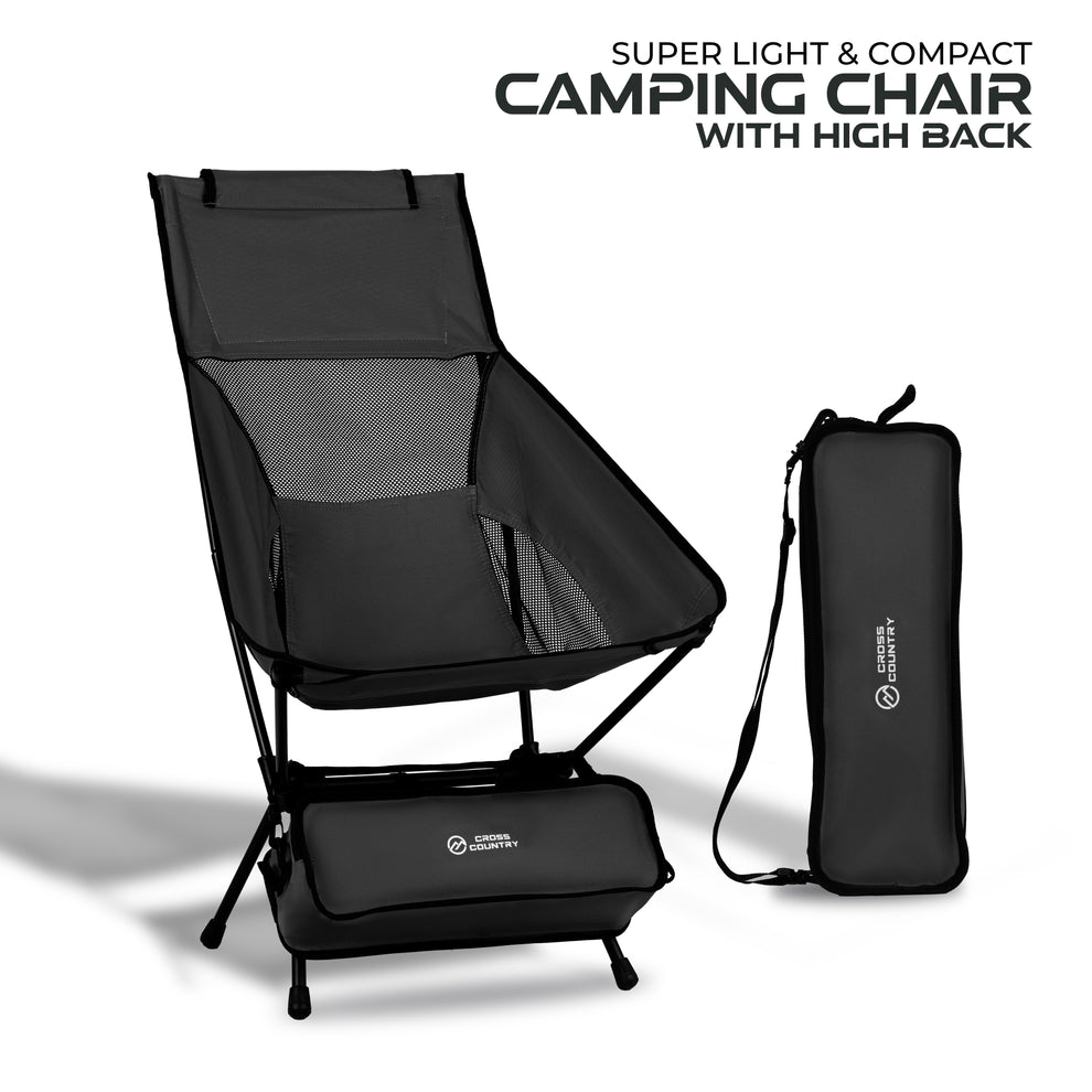 Cross Country Compact Camping Chair - High Back