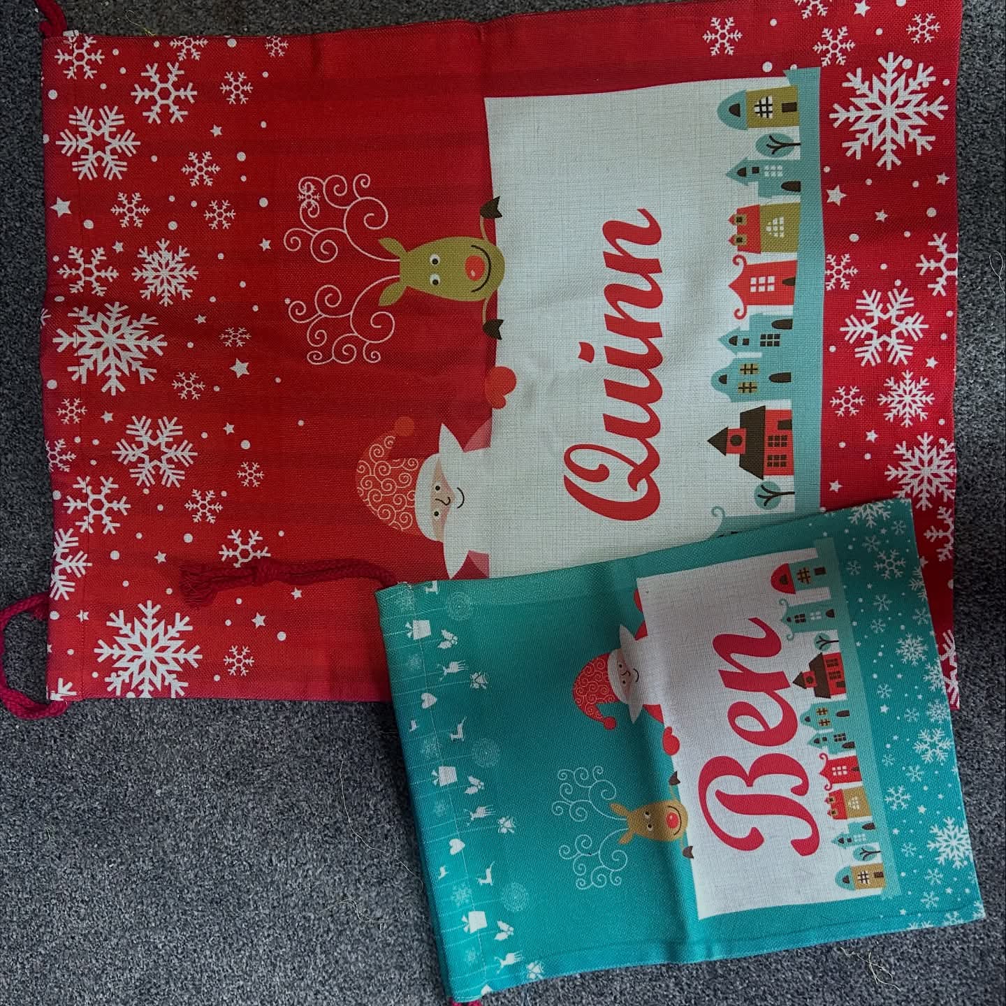 QM Personalised Christmas Sacks