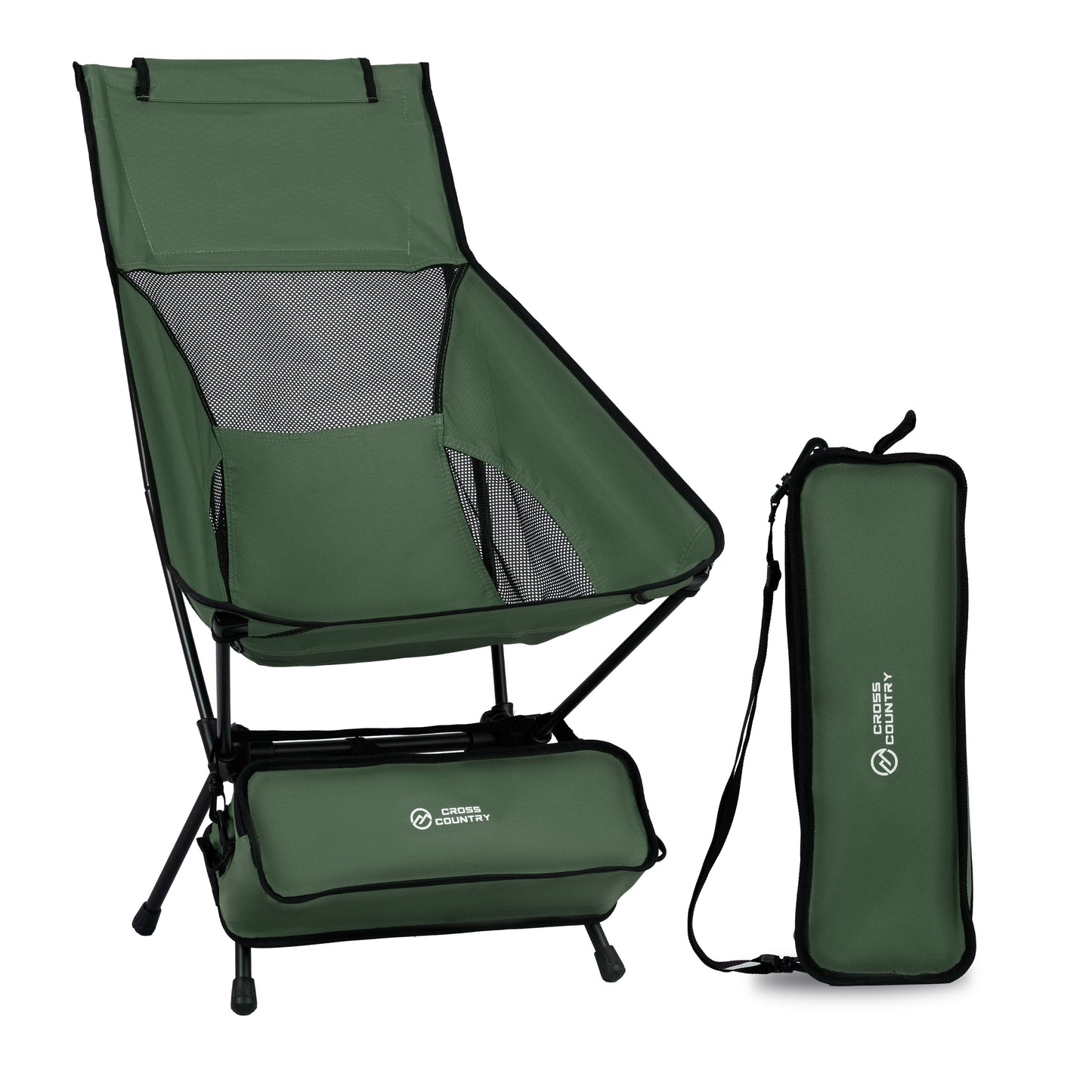 Cross Country Compact Camping Chair - High Back