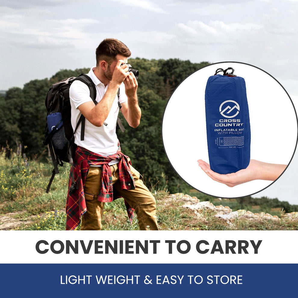 Cross Country Inflatable Mat with Pillow